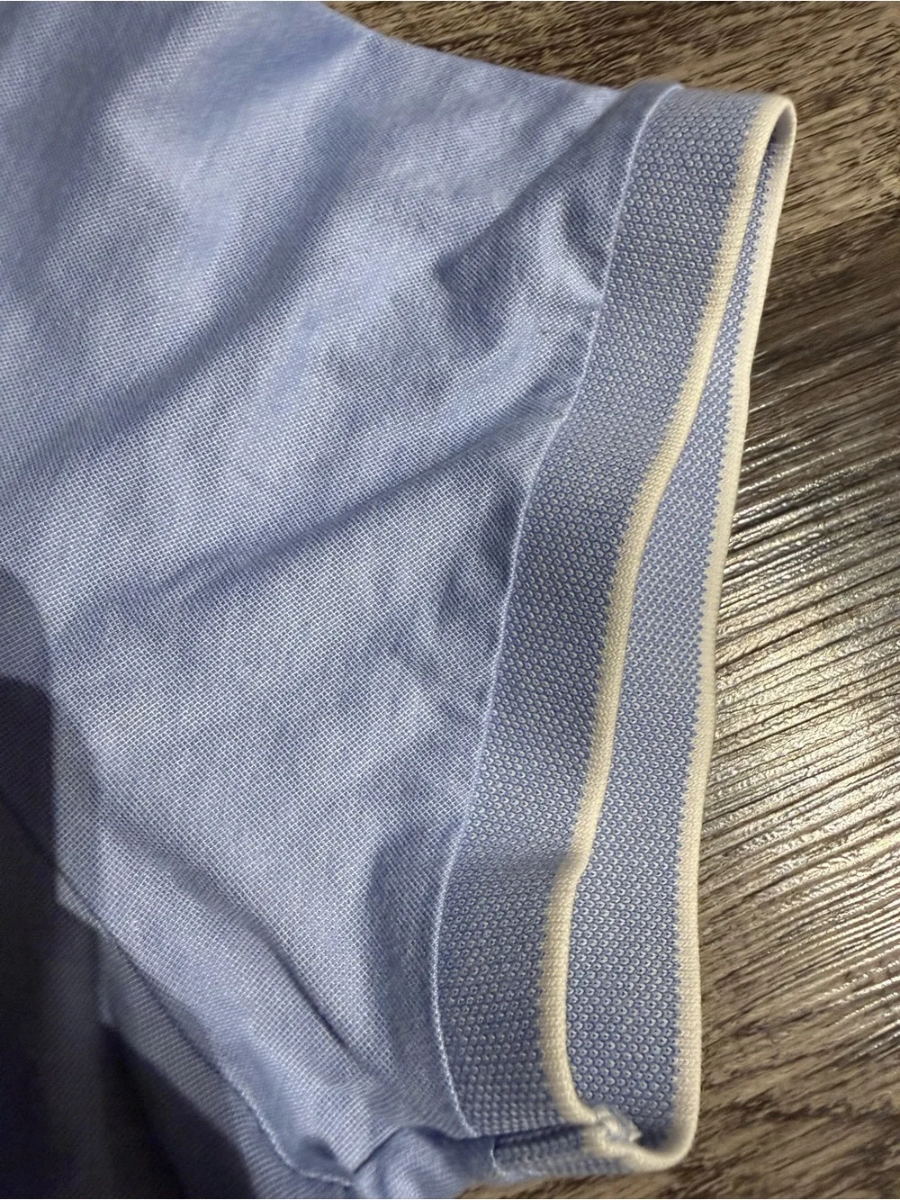 Ralph Lauren Light Blue Polo with White Trim